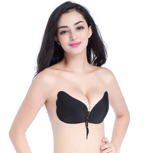 Женский многоразовый невидимый спортивный бюстгальтер, самоклеющийся, пуш-ап, сексуальный, без спинки, бесшовное нижнее белье для фитнеса, спортивный топ, бюстгальтер для бега, йоги