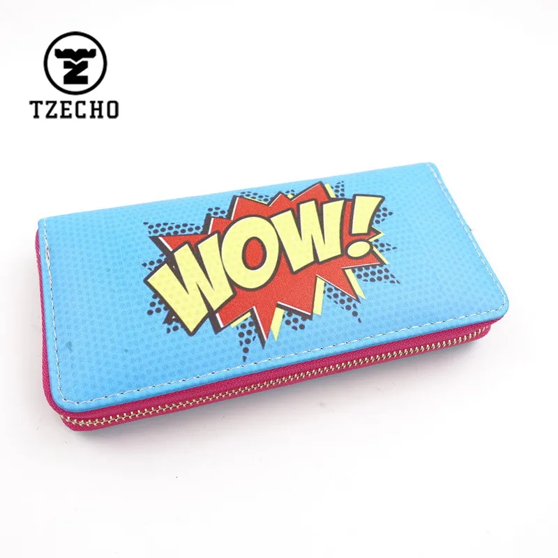 

2017 Spring Zipper Around Womens Wallets Leather PU Print Cotton Ladies Long Money Purses And Coin Pocket Card Holder Clutch Bag