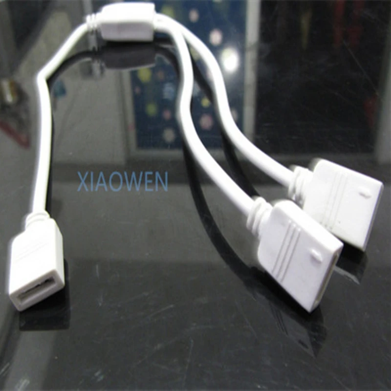 

1pcs 4 Pin RGB Led Connector 1 TO 2 Cable 1 Female to 2 Female 4pin RGB Splitter Connector Cable For 3528/5050 LED RGB Strip