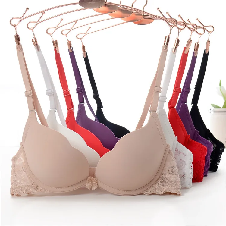 

BRZFMRVL 32AA 36AA Fashion bra spring and summer seamless sexy bra push up underwear female small chest bra gather breast bra