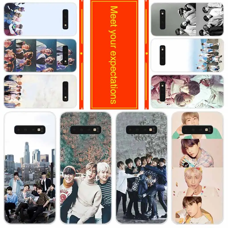 

Phone for Samsung Galaxy S10 E S9 S8 Plus S7 s6 Edge s10 plus s5 Note 10 9 8 Cover Case Bangtan Boys Jimin Suga
