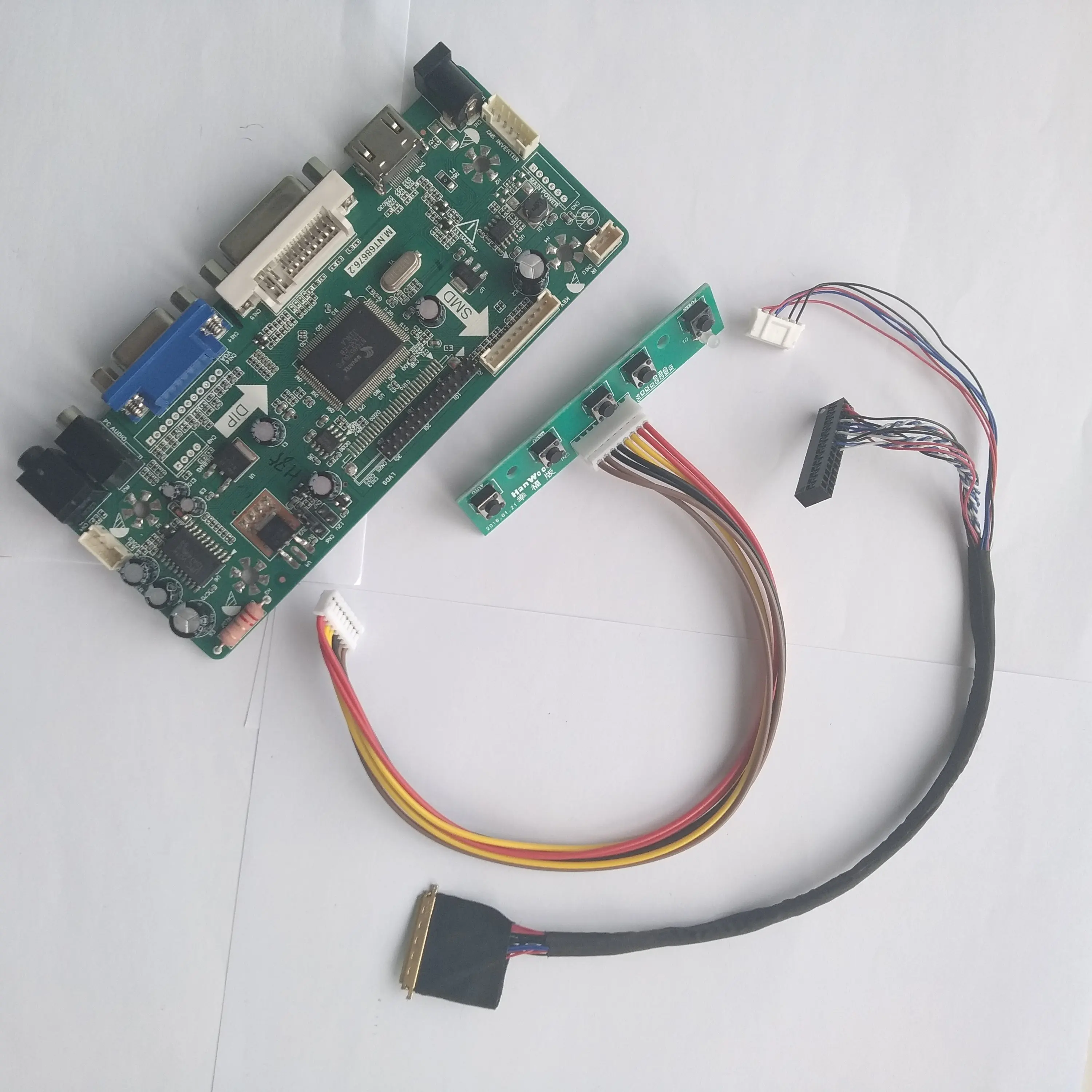 Для LP156WH2(TL)(QB)/LP156WH2(TL)(ок) 1366X768 панель дисплея М. NT68676 HDMI DVI LVDS светодиодный ЖК-дисплей плата контроллера комплект карт