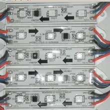 СВЕТОДИОДНЫЙ цифровой модуль, WS2811IC 5050 3 светодиодный S; DC12V вход переменного тока, водонепроницаемый, 20 штук веревочке; 256 Серая шкала