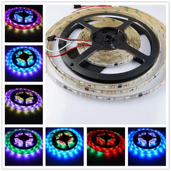 

16.5ft 5M WS2811 30leds/m Led Pixels RGB Strip Addressable 150LED DC12V Waterproof IP65