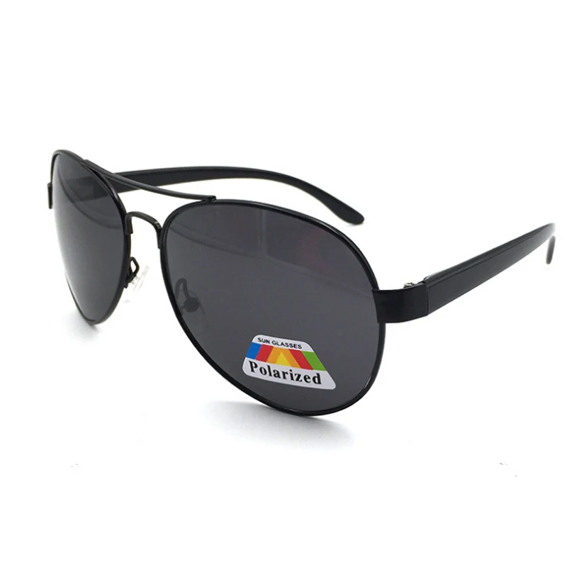 

Fashion Pilot Polarized Sungalsses Trendy Metal Ultralight Double Bridge PC Legs Shades Women Men UV400 Eyewear