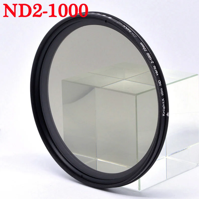 Фильтр нейтральной плотности KnightX ND2 в ND1000 регулируемый фильтр ND для Canon Sony Nikon d5300
