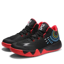 Высокое качество Мужские кроссовки для баскетбола спортивные Аутентичные баскетбольные туфли кожаные черные синие баскетбольные туфли