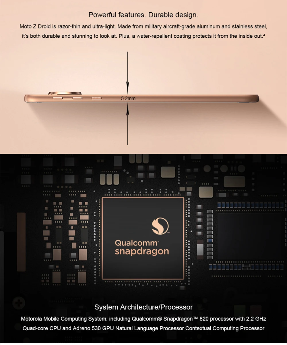 iphone se refurbished Unlocked Motorola MOTO Z XT1650-01 Mobile Phone Android 4GB RAM 32GB ROM 5.5'' 13.0MP NFC 2560*1440 4G LTE Moto 2600mAh refurbished samsung