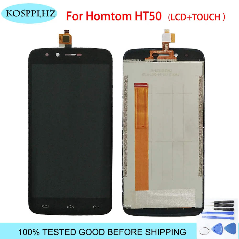 

For HOMTOM HT50 LCD Display And Touch Screen assembly Repair Parts 5.5 Inch Replacement HT 50 +Tools