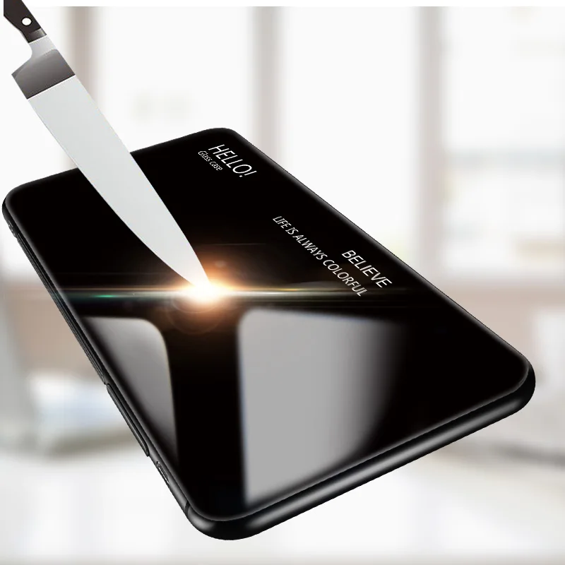 For Huawei P30 Pro Case Luxury Hard Tempered Glass Gradient Protective Back Cover case For huawei p30 p30pro p30 lite shell