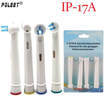 

6000pcs/Lot IP-17A/IP17A Electric Replacement Toothbrush Heads For Oral Bi D Series Pro Series Round Heads Soft Bristles Cleaner