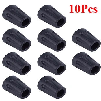 

10Pcs Walking Stick Hiking Accessories Tip Rubber Foot cover Climbing Poles Telescopic Alpenstock Alloy New Product