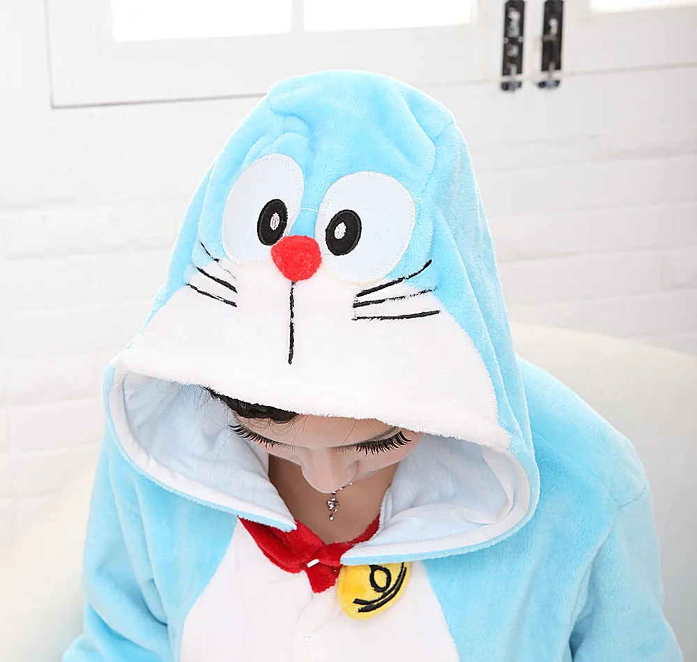 鼎洞ドラえもん着ぐるみ Onesies コスプレフランネルパジャマオーバーオールジャンプスーツ子供アダルト中国猫コスプレ衣装 Anime Costumes Aliexpress