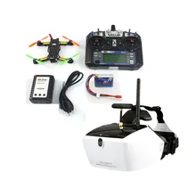 DIY RTF Full 5,8G 40CH FPV Tarot 130TL130H1 Walkera Goggle 4 520TVL камера 2,4G 6CH RC мини-гонщик Квадрокоптер Дрон F17840-E/F