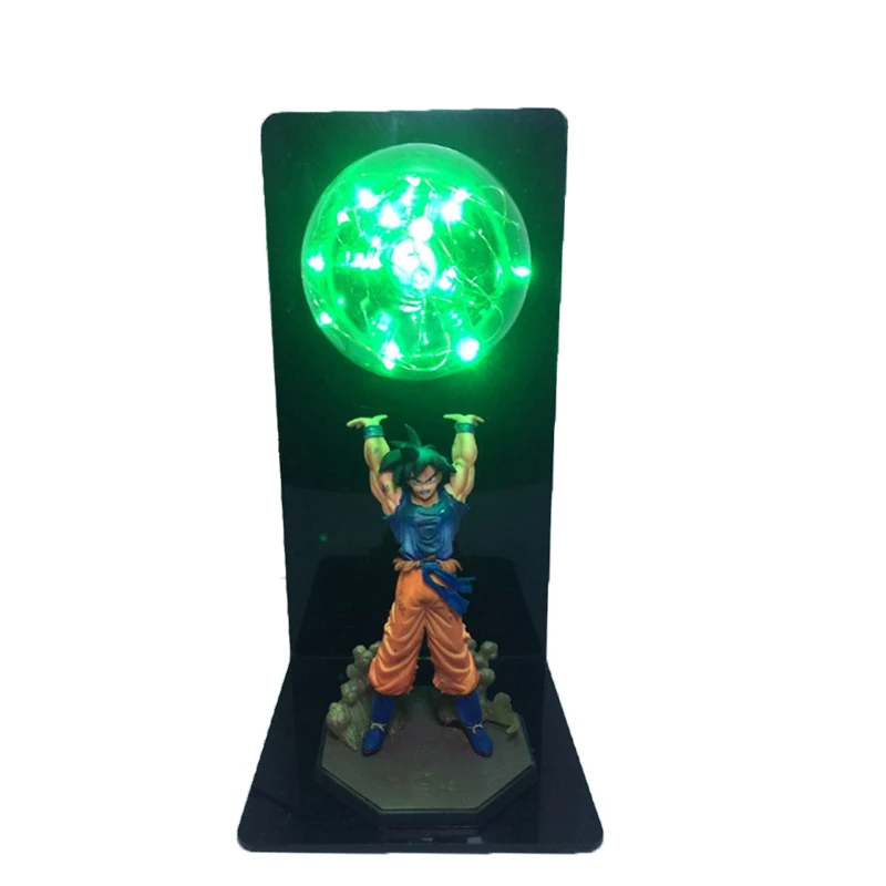 Cena Dragon Ball Z lampą DBZ Goku siła bomby lampka nocna stół domowy oświetlenie dekoracyjne 3D Anime Luminaria figurka światła