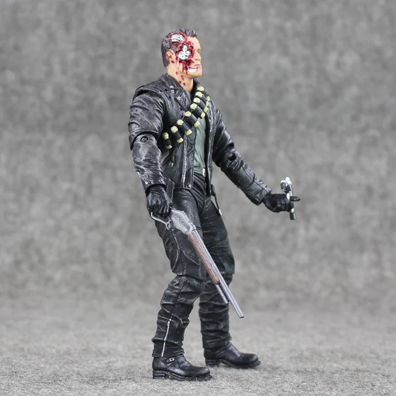 17 см крутая фигурка NECA Terminator 2 день суждений T 800 Арнольд Шварценеггер ПВХ экшн