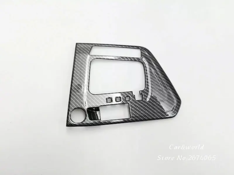 Для Volkswagen VW Tiguan Шестерни коробка переключения Frame Панель крышка планки углеродного волокна наклейки автомобиль-Стайлинг Аксессуары