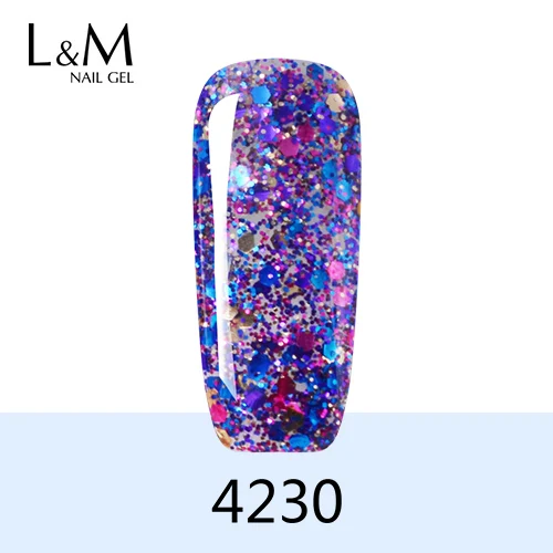 Ibdgel блестящим алмазным напылением УФ-гель для ногтей Серебряный Алмазный гель для ногтей Полировка для ногтей Отмачивание от 52 цветов Гель-лак - Цвет: 4230