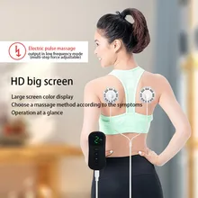 Женский Массажер для шейного отдела плеч и спины, интеллектуальный EMS оборудование для фитнес-тренировок