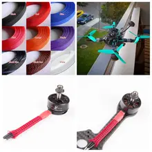 1 Meter 6mm New Tight Braided font b PET b font Expandable Sleeving Cable Wire Sheath