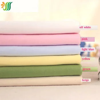 

160x50cm1pc Good Quantity 100% Organic Cotton Knitted Fabric Solid Colour Fabric Sewing Material DIY Baby Clothing Quilting
