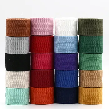 

5Meter 3.8cm Width Canvas Belt Webbing Strap Tied Fabric Tape for Garment Bags Pet Rope Sewing DIY Strap Ribbon Decor