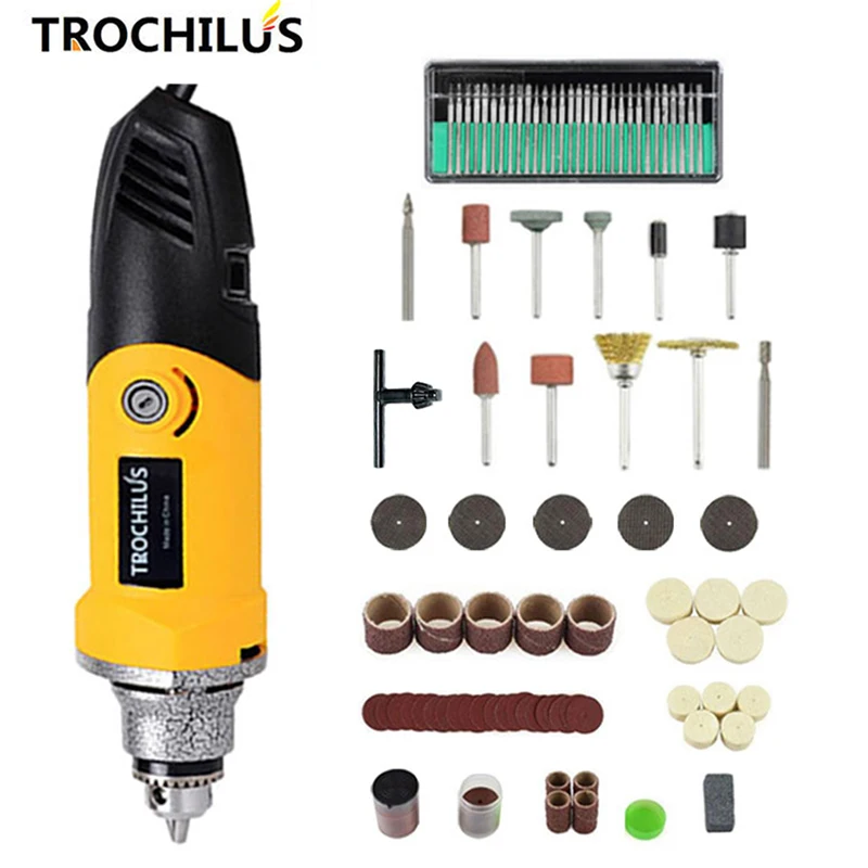 

Trochilus400W drills Grinding Rotary machine mini grinder electric engravers Adjustable angle grinder Tools Sets moledores80505