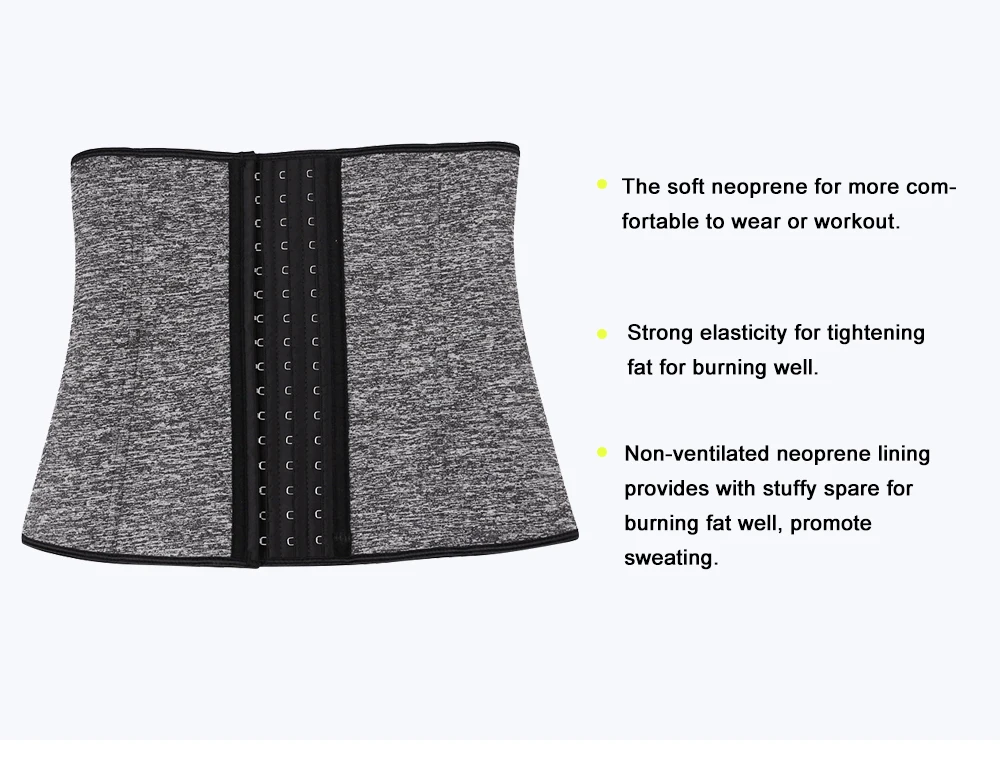 1650_01 Atbuty 9 Steel Boned Waist Trainer Corset Sweat Hot Underbust Control Tummy Loss Weight Body Shaper for Women (2)