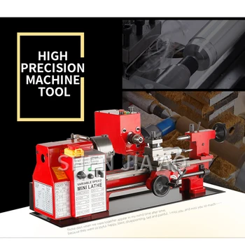 

1PC Multi-function Micro Tool Metal Woodworking Lathe Desktop Metal Woodworking Machine Industry Beads Processing Machine 220V