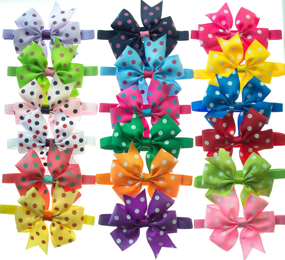 50 шт. галстуки бабочки в горошек для собак|dog bow tie|dog tiedog bows |