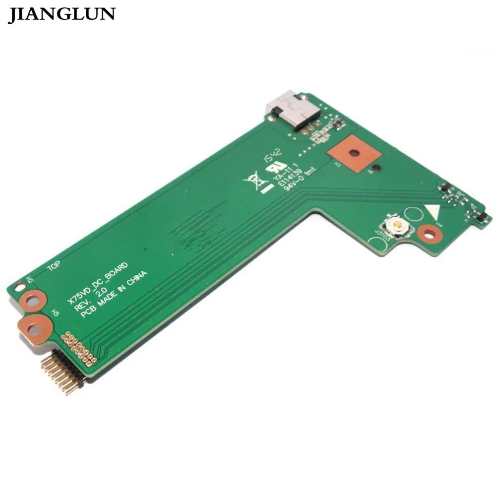 JIANGLUN DC IN POWER JACK BUTTON BOARD For ASUS X75A X75VD X75VB X75VC F75VD A75F connector