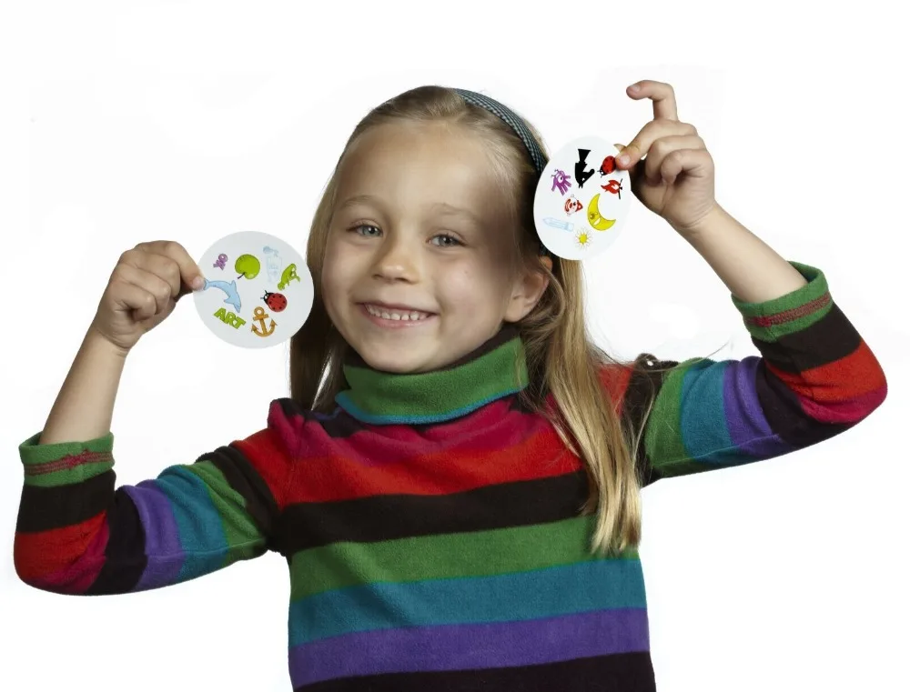 Бумажная Dobble Find It карточная игра, значок, английская настольная ...