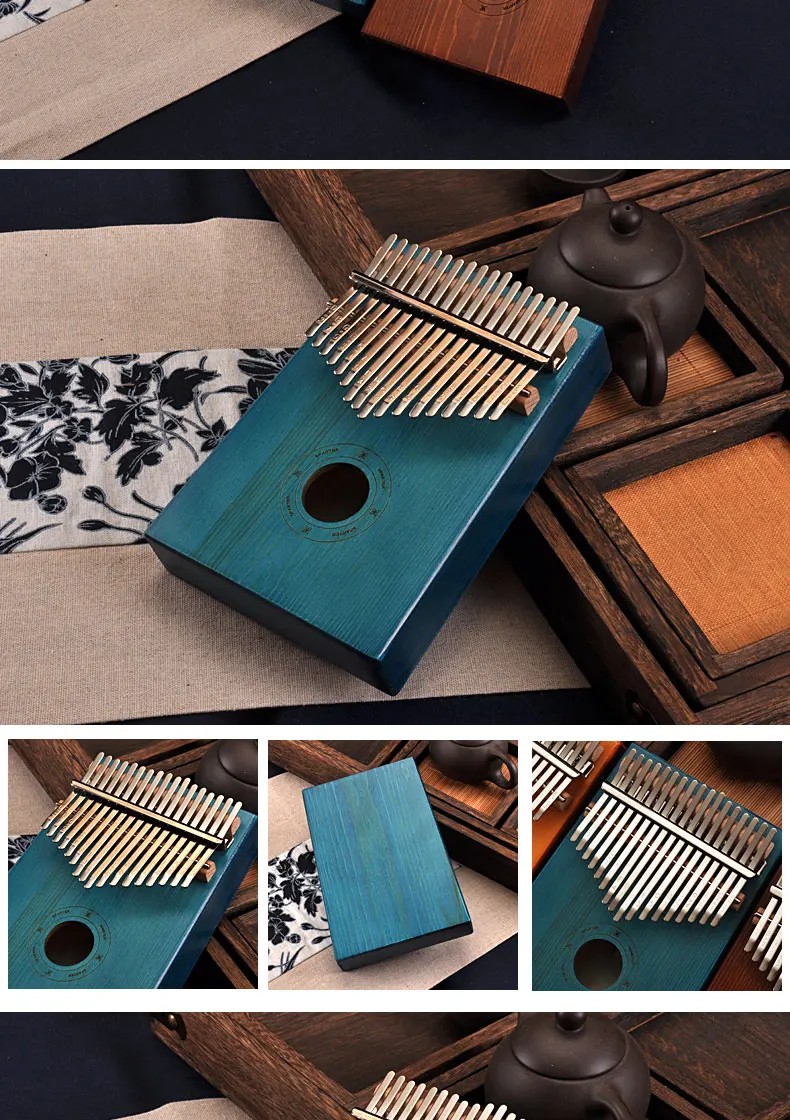 Polegar Polegar Kalimba Mbira Sanza 17 chaves