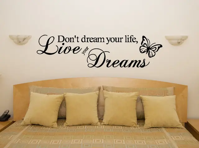 Best Quality Live Your Dreams Bedroom Living Dining Room Decal Wall Art Sticker Picture Decor os1727 free shipping Best Quality Live Your Dreams Bedroom Living Dining Room Decal Wall Art Sticker Picture Decor os1727 free shipping