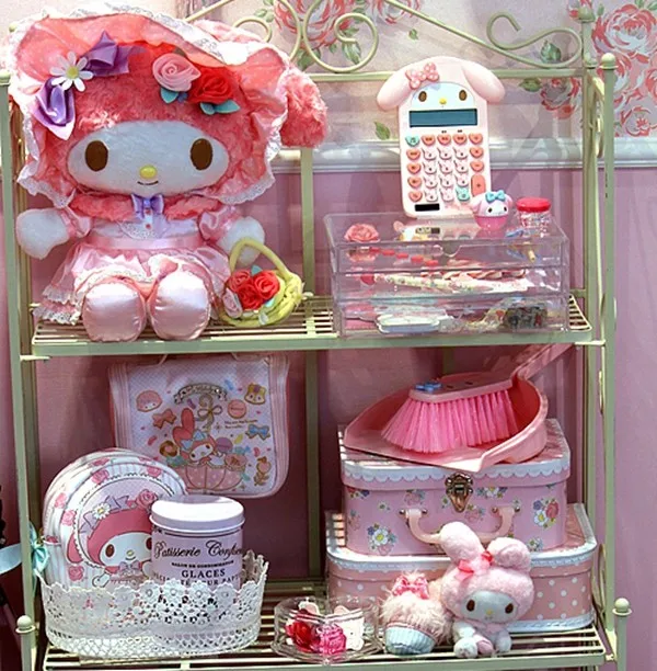 15 дюймов мультфильм фигурка кукла My Melody розовый с кроликом детская игрушка-животное с платьем подарок автомобиль Стайлинг украшение подарок