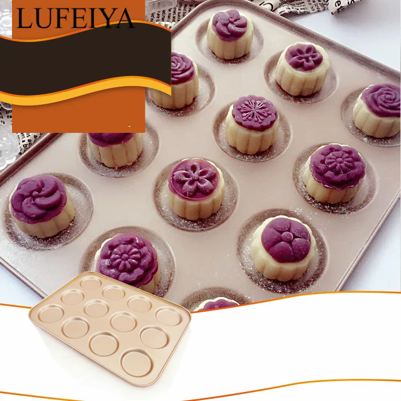 

Macaron Making Set 12 Cavity Carbon Steel Whoopie Pie Pan Non Stick Macaron Baking Sheet