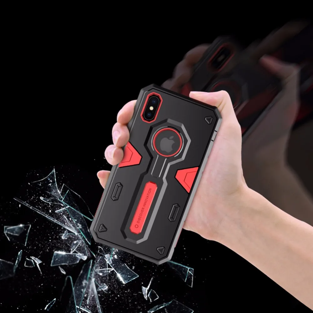 

For iphone x case NILLKIN Defender Case Impact Hybrid Armor Hard Protect Cover Strong For iphone x 10 Phone Cases