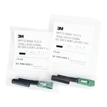 

10PCS/lot Original connector fast sc 3M8802-TLC/3 SC Fast Connector 3M8802 fiber optic fast connector SC quick connector