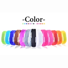 LED watch Men Women Watches Colorful Rubber Creative Digital Watch Calendar Smart LED Electronic Wristwatches montre femme saat