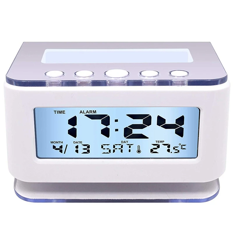 

Battery Digital Alarm Clock Bedrooms-Battery Operated Electric Alarm Clocks Small Smart Clock Large Numbers Simple Setup With