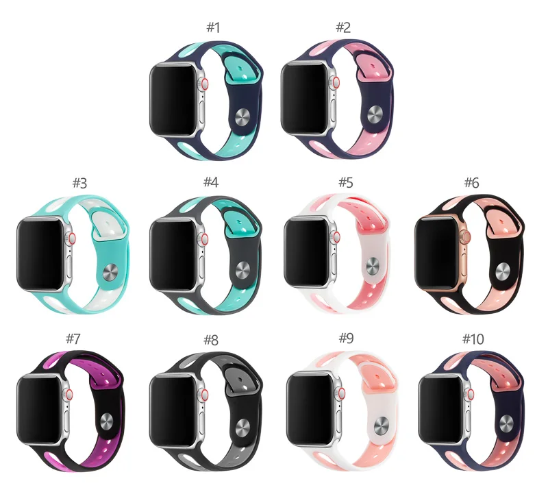 Watch Band For Apple Watch Band 42mm 38mm 44mm 40mm Strap Silicone Iwatch Bands For Apple Watch Series4/3/2/1 81003 Watch Band For Apple Watch Band 42mm 38mm 44mm 40mm Strap Silicone Iwatch Bands For Apple Watch Series4/3/2/1 81003