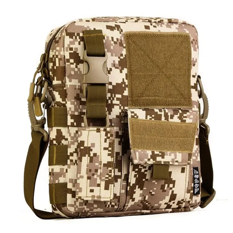Мужская камуфляжная Водонепроницаемая вертикальная сумка-мессенджер, армейская тактическая сумка на плечо, для путешествий, посылка, удлиненная, Molle, XA457WD - Цвет: Desert Digital