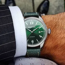 42mm Parnis Green Dial Sapphire Glass Date Luxury Brand Miyota Watch mens Watch in Automatic Mechanical Watches 42mm Parnis Green Dial Sapphire Glass Date Luxury Brand Miyota Watch mens Watch in Automatic Mechanical Watches