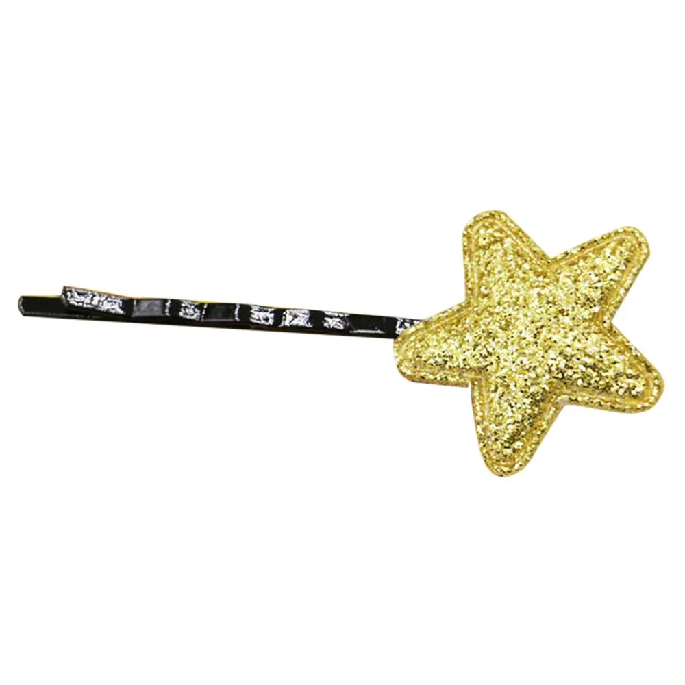 Baby Kids Girls Hair Pin Pins Cute Sequins Star Mini Hair Clip Snap Cloth Princess Baby Haar Acessories Kids Hair Pins