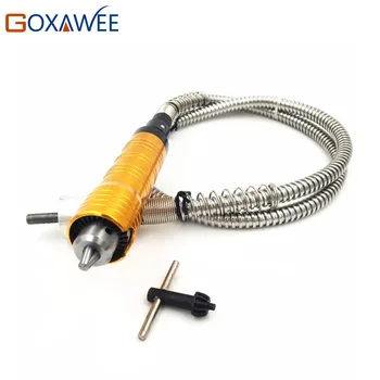 

GOXAWEE 6mm Flexible Flex Shaft Fits + 0-6.5mm Handpiece For Dremel Style Electric Drill Rotary Power Tool Accessories Grinder