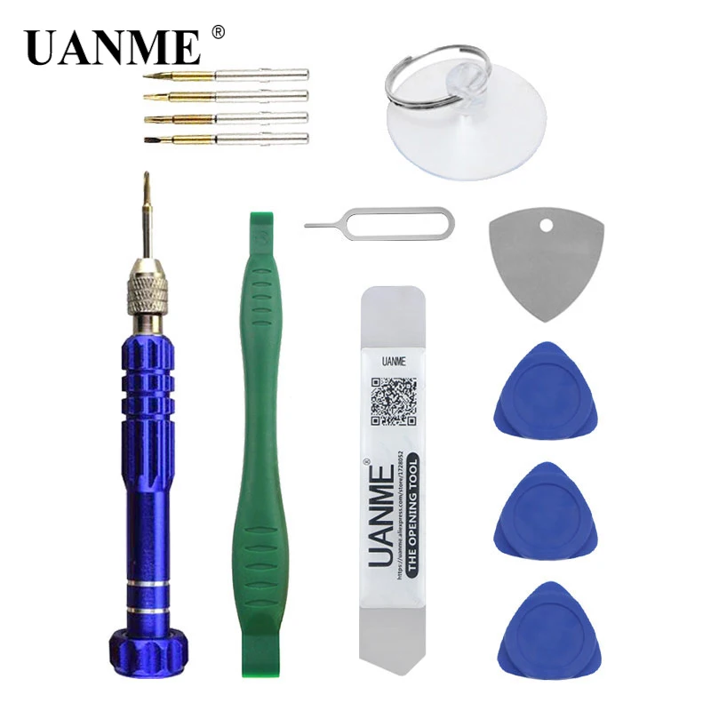 

UANME 9 IN 1 Repair Tools Kit For iPhone 4 5 6 6plus/iPad/Tablet/Smartphone Screwdriver Set Mobile Phone Repair Tools