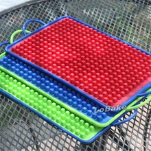 2 шт./компл.) Прямоугольник Силиконовое Масло Удаления коврик для выпечки Принадлежности для шашлыков смазка для пробных столовых Печенье бисквитное пан для духовка и микроволновая печь