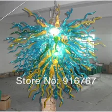 C30-Free Удивительные выдувное стекло люстра с листьями