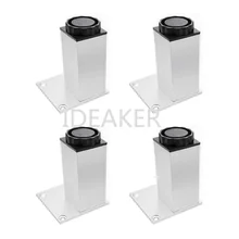 1 шт. 80 м регулируемая алюминиевая легированная круглая мебель ножки Серебряный шкаф диван ноги