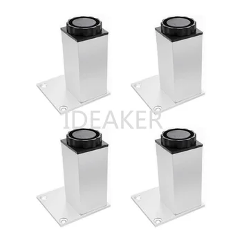 

1PCS 80m Adjustable Aluminum Alloy Circular Furniture Legs Silver Cabinet Sofa Feet